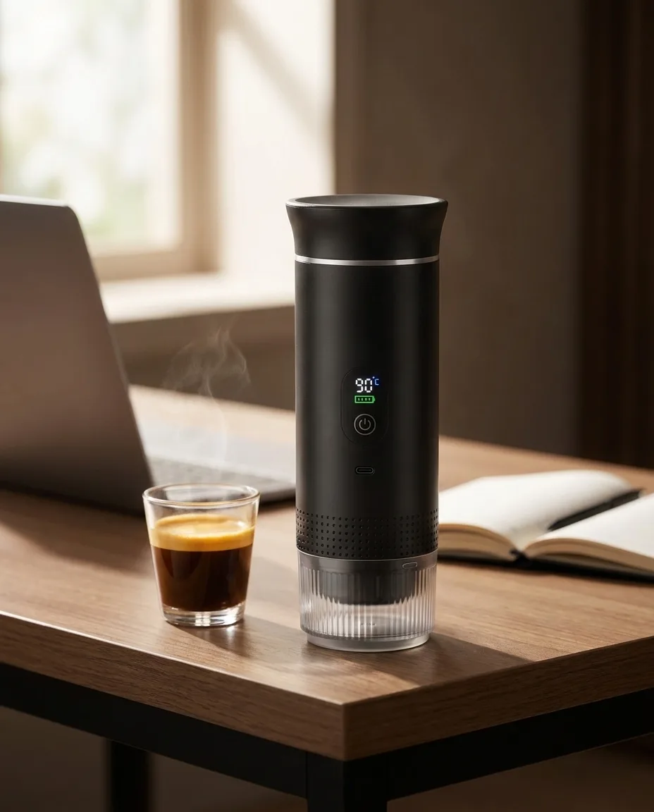 Au bureau — cafetière portable Rituo