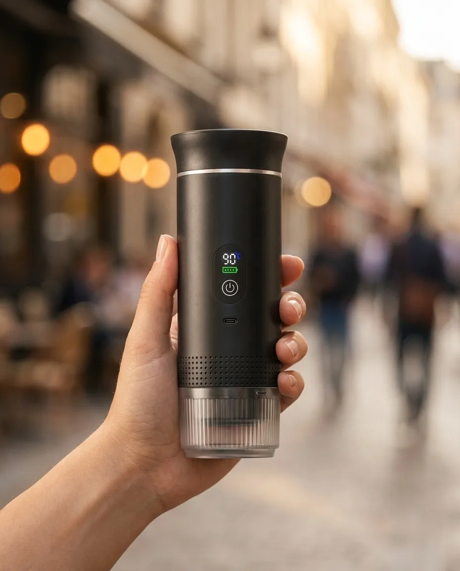 Dans une main — cafetière portable Rituo
