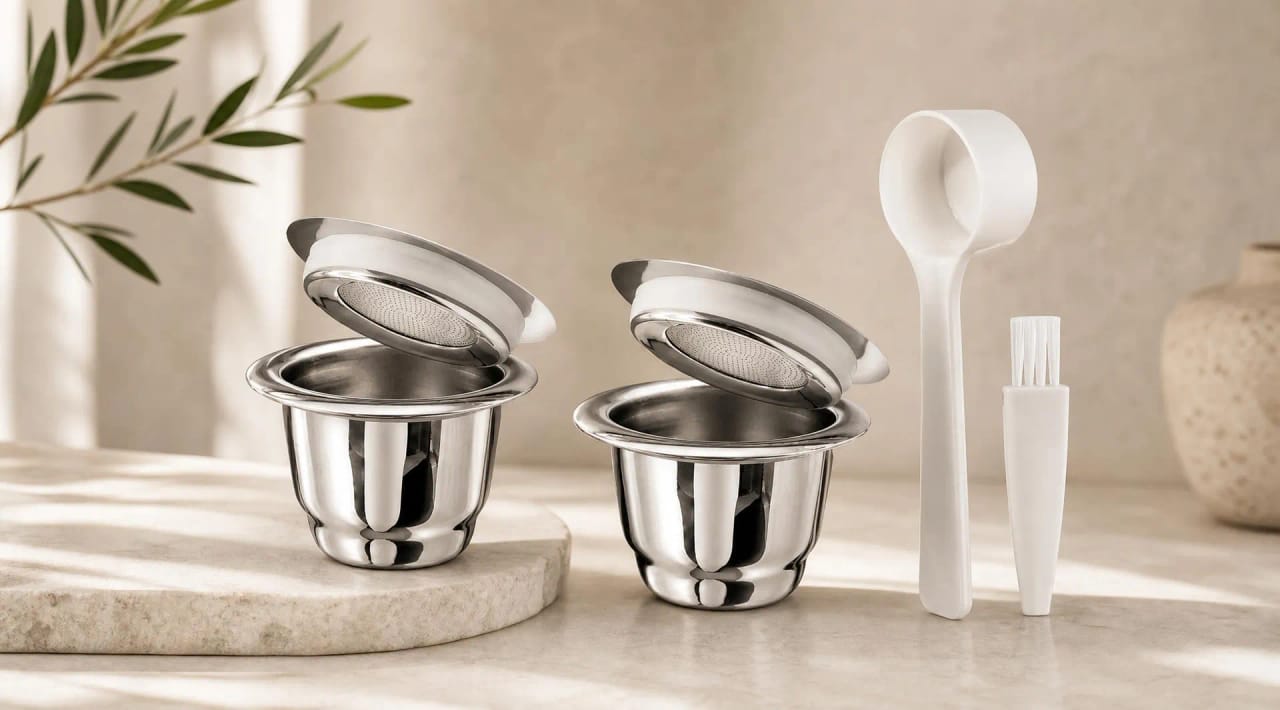 Capsules inox réutilisables Nespresso Original — Lot de 2 — vue 2