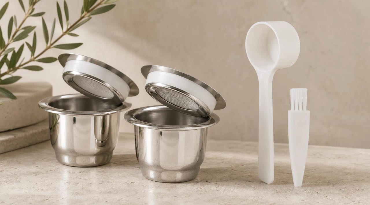 Capsules inox réutilisables Nespresso Original — Lot de 2